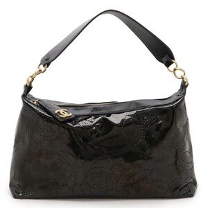 Authentic Chanel Perforated Camellia Bag